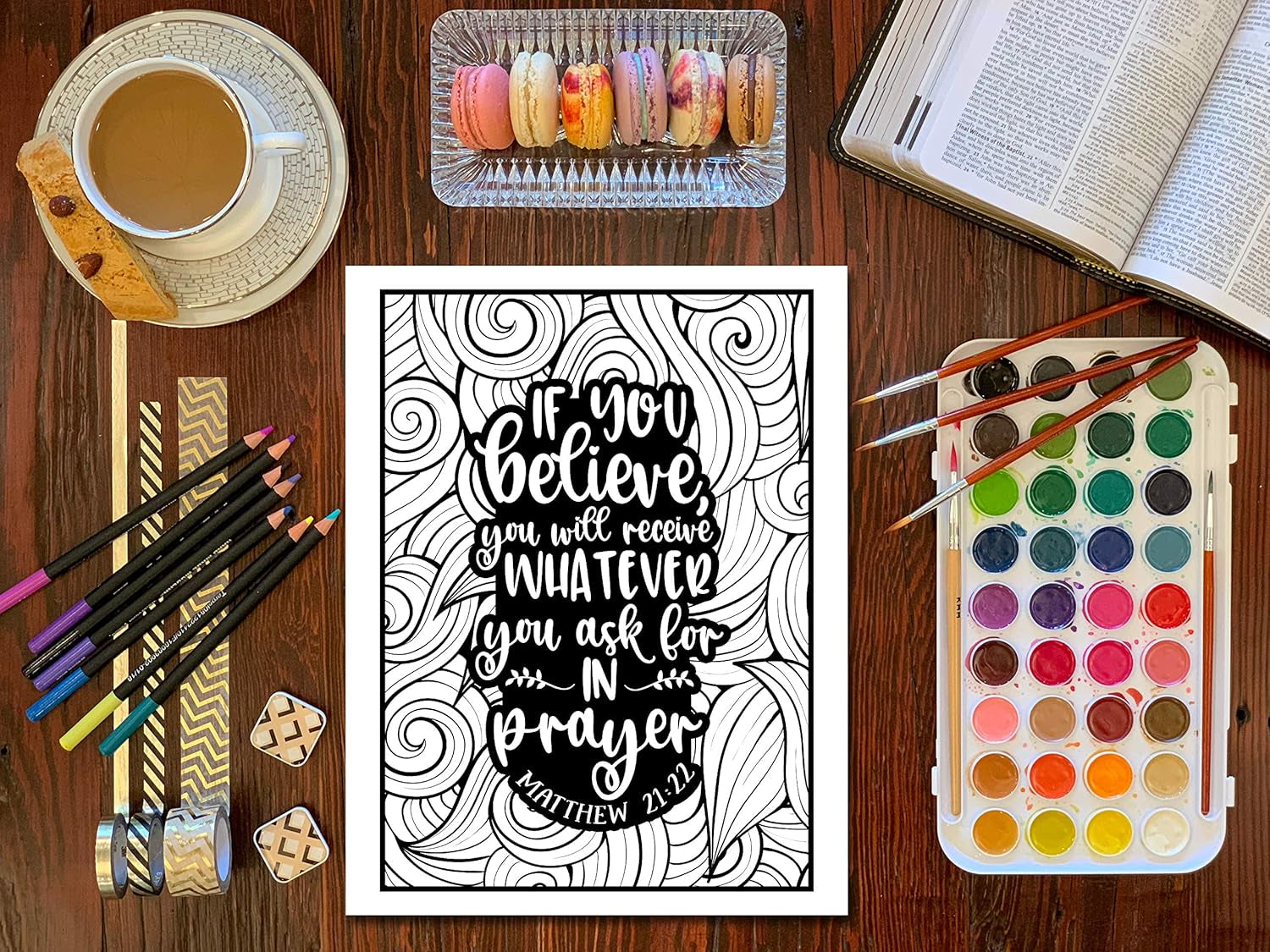 Bible Verse Coloring Book for Girls