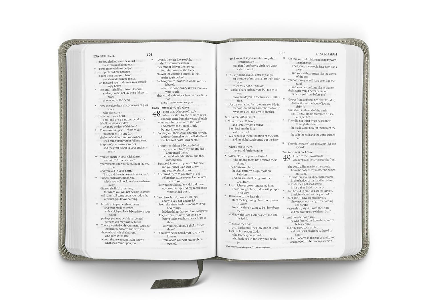 ESV Compact Bible Trutone Stone Design - Portable Christian Scripture