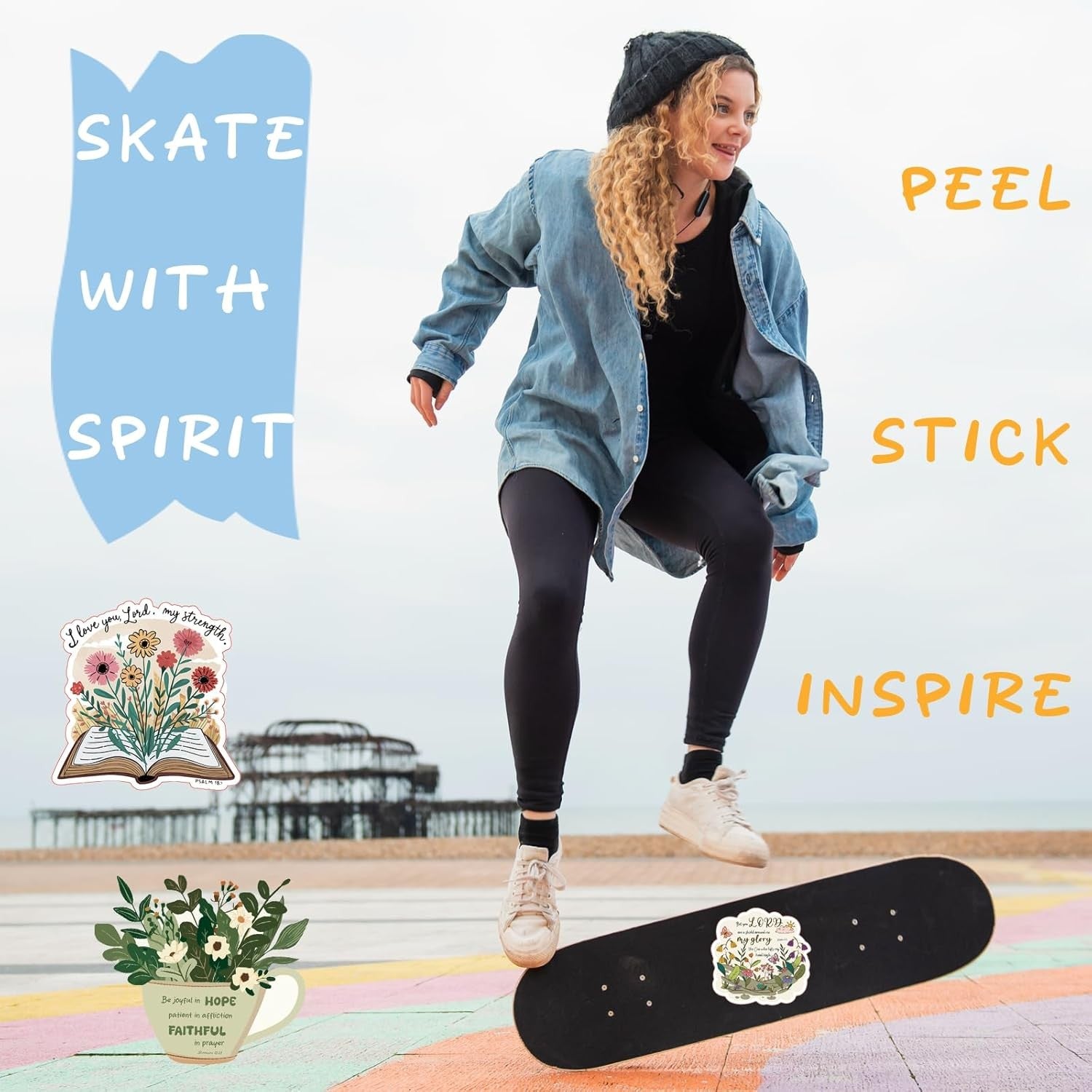 50Pcs Bible Verse Stickers, Inspirational Jesus Sticker, Christian