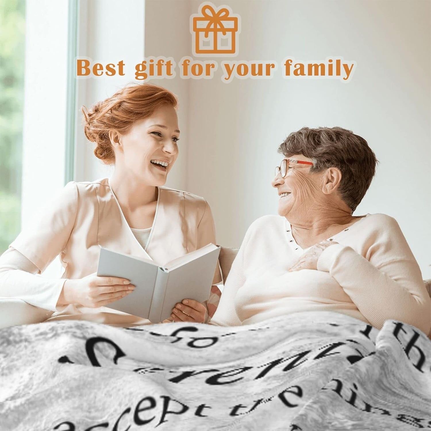 Scripture Blanket with Healing Caring Prayer Religious Gifts for Women Lightweight, Cozy, Warm Christian Bible Verse Throw Blanket, 70×55 Inch, Grey