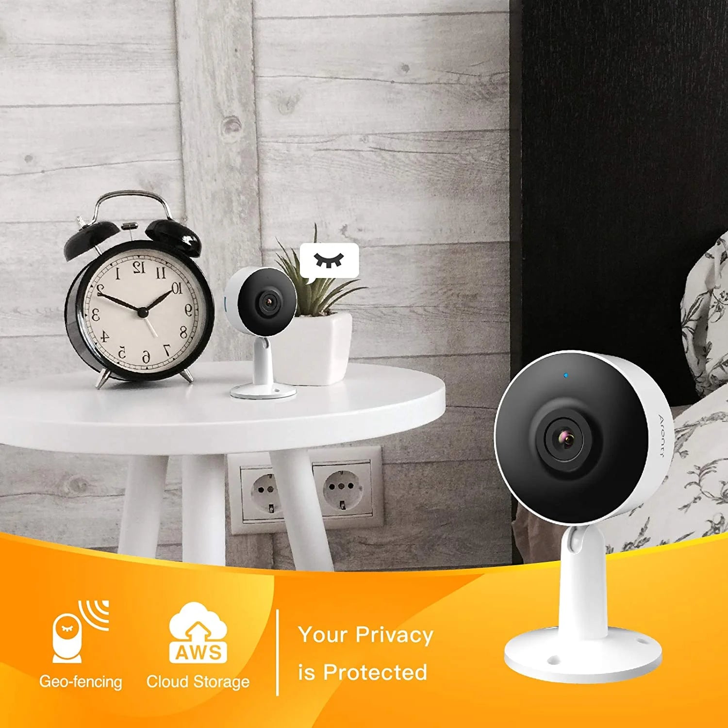IN1 Indoor Home Security Camera , (2-Pack) Wifi and Phone APP 4MP 2.5K HD 2-Way Audio Night Vision Surveillance Camera