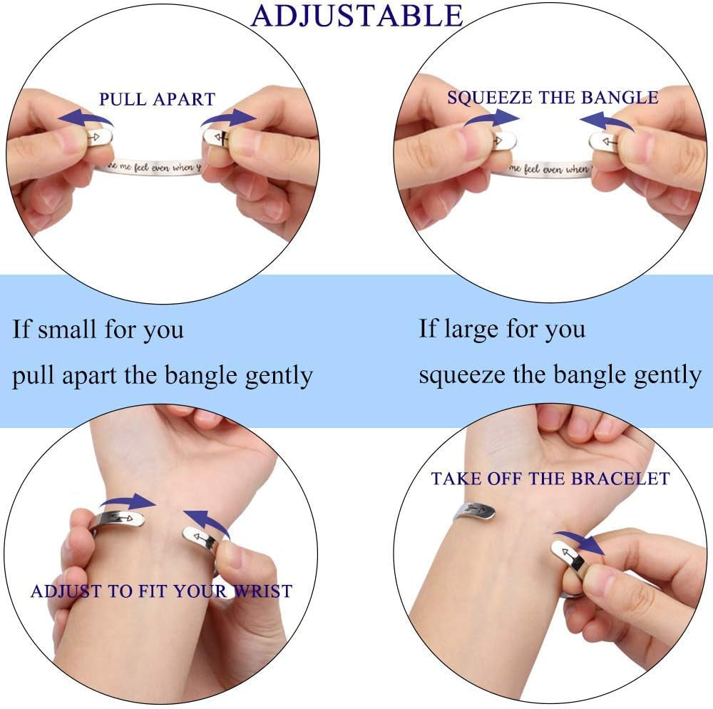 Christian Gifts for Women Inspirational Religious Bracelets for Women Her Girls Cuff Bangle Mens Bracelets Bible Verse Faith Baptism Gifts for Teenage Girls Mantra Quotes Engraved Jewelry