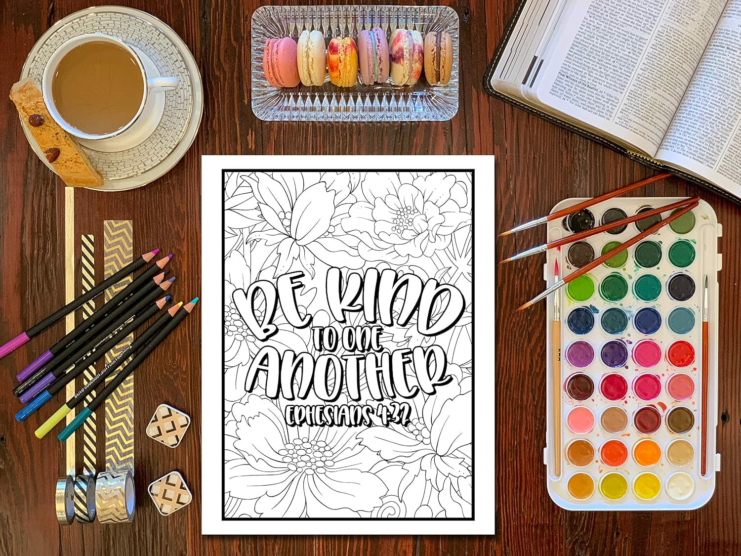 Bible Verse Coloring Book for Girls