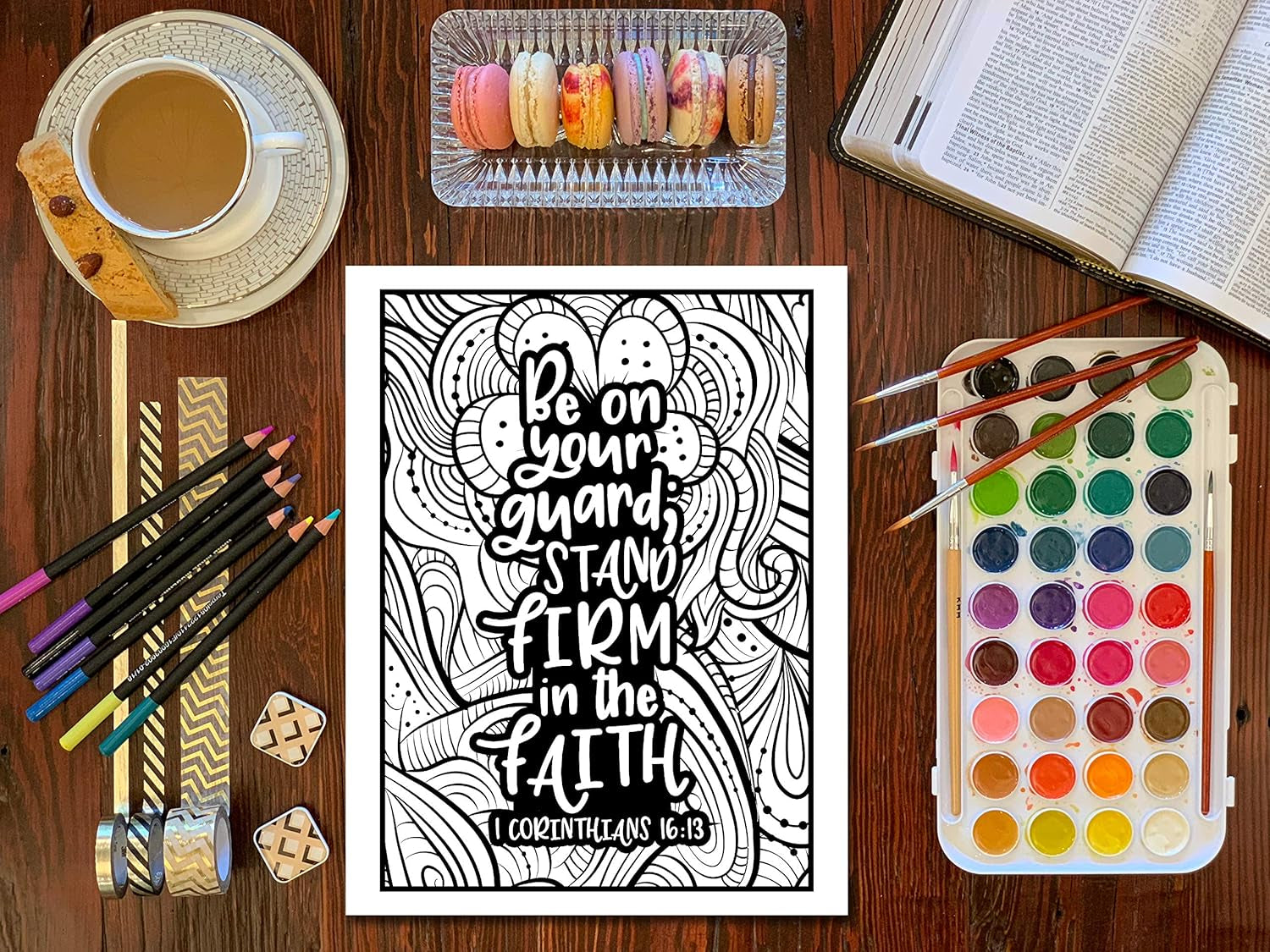 Bible Verse Coloring Book for Girls