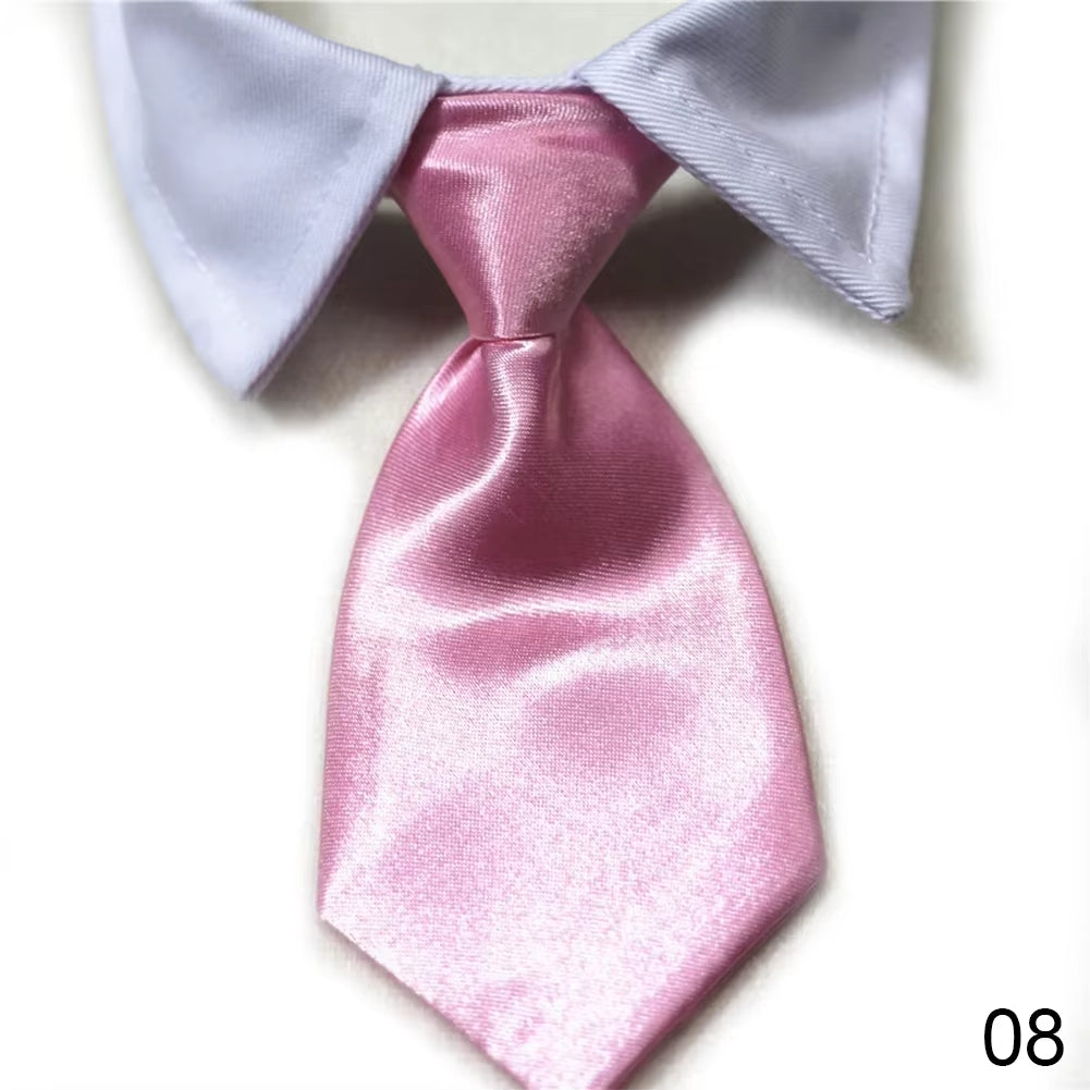 Pet Dog Cat Formal Necktie Tuxedo Bow Tie Black and Red Collar for Dog Cat Pet Accessories Suit for Small Medium Dogs and Cats