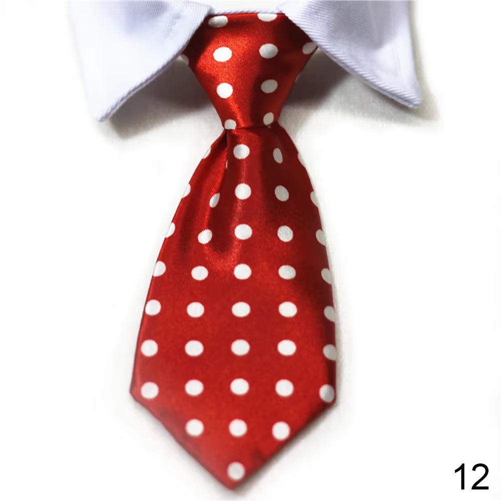 Pet Dog Cat Formal Necktie Tuxedo Bow Tie Black and Red Collar for Dog Cat Pet Accessories Suit for Small Medium Dogs and Cats