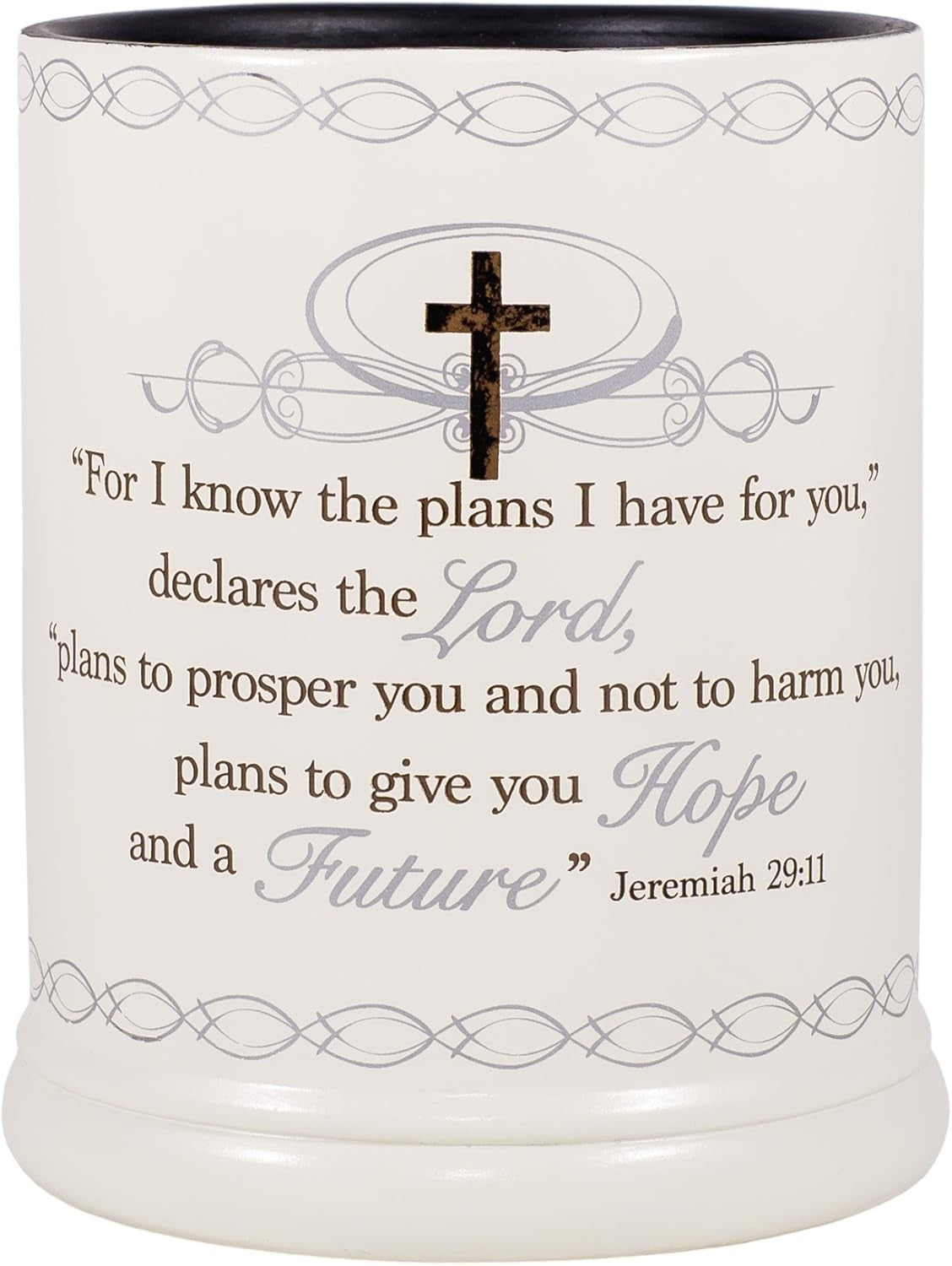 for I Know the Plans I Have for You Ceramic Stone Electric Large Jar Candle Warmer