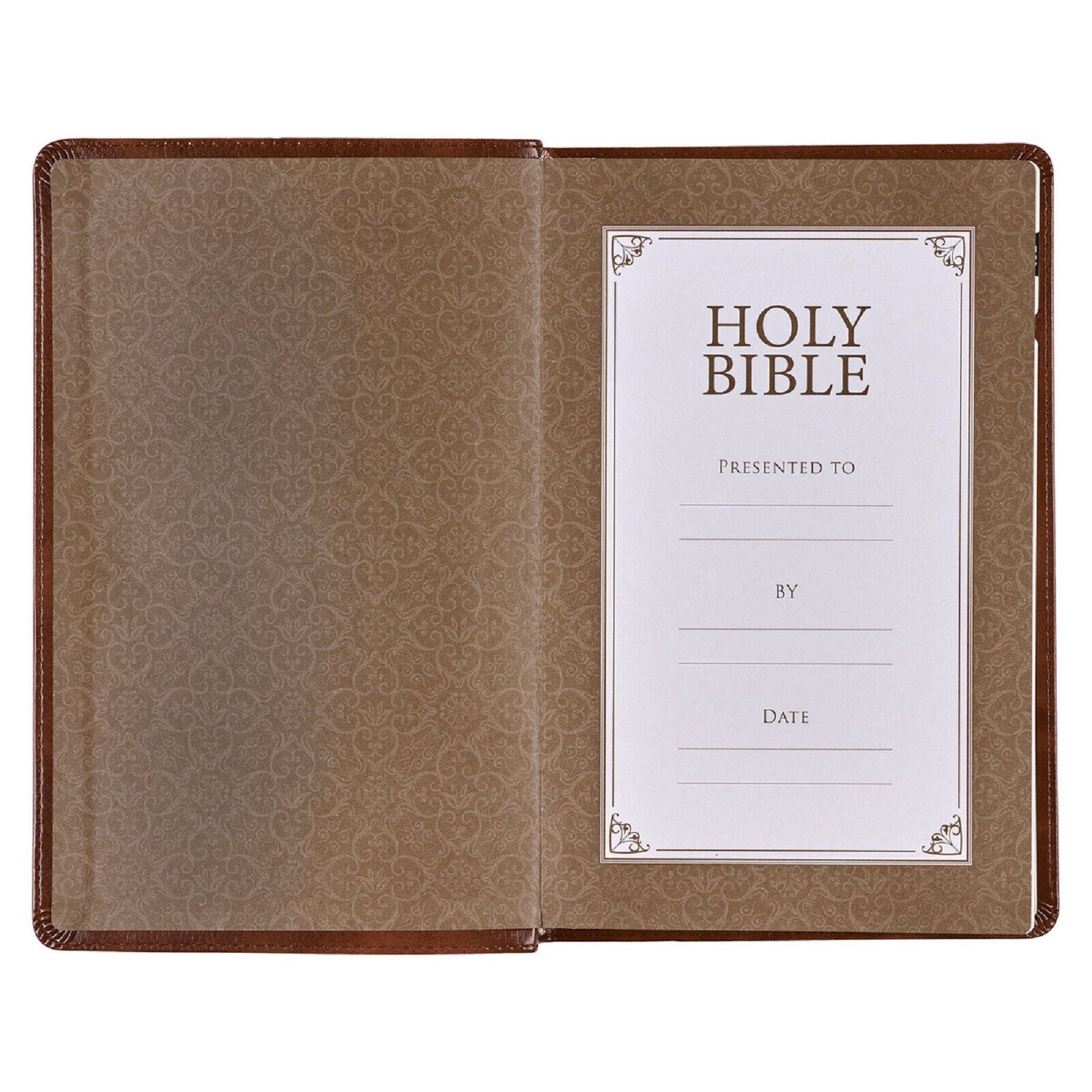 Medium Brown KJV Deluxe Bible with Thumb Index BRAND NEW in Shrink Wrap!!!