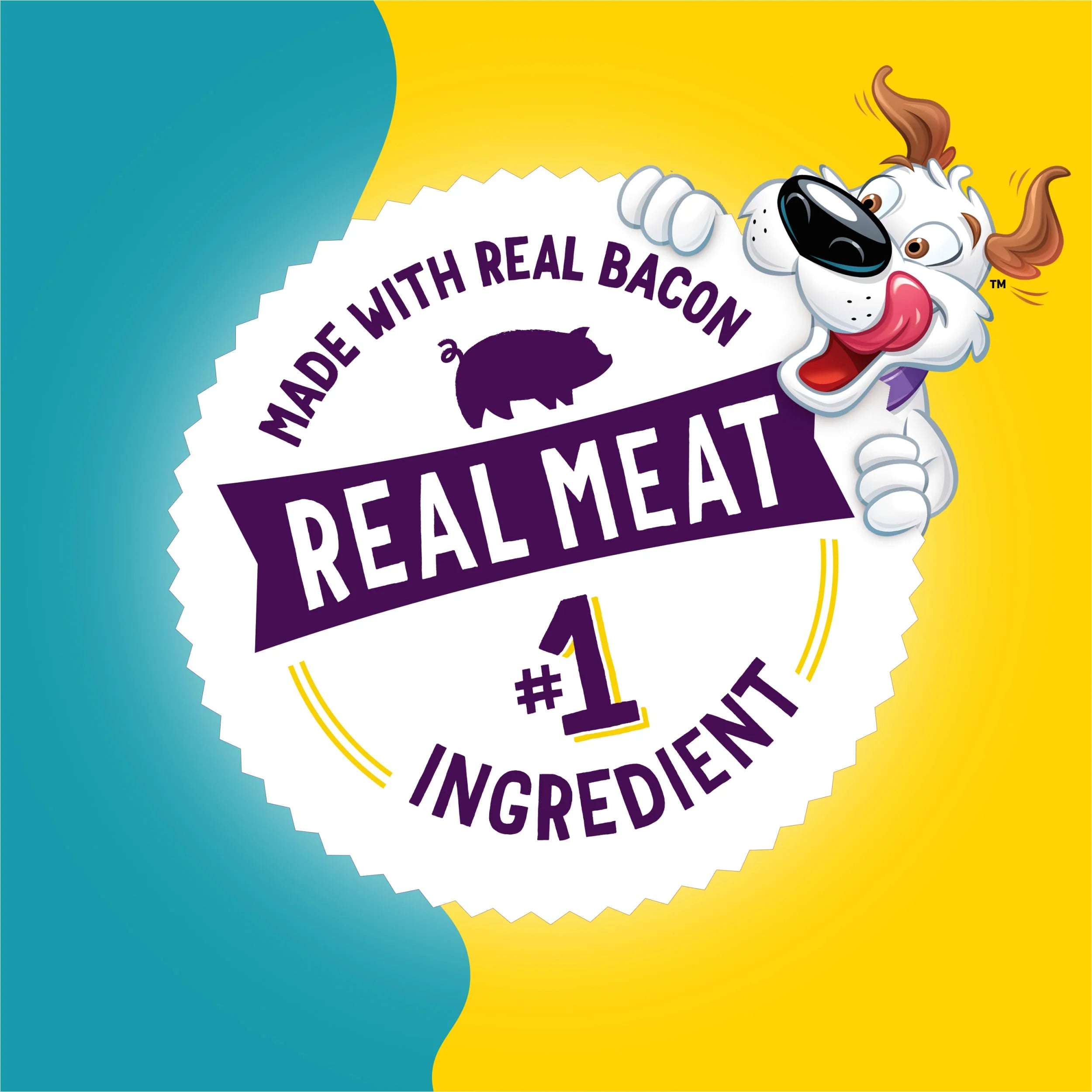 Purina  Sticks & Flavor Stix Dog Treats with Bacon & Peanut Butter Tender Chews, 6 Oz Pouch