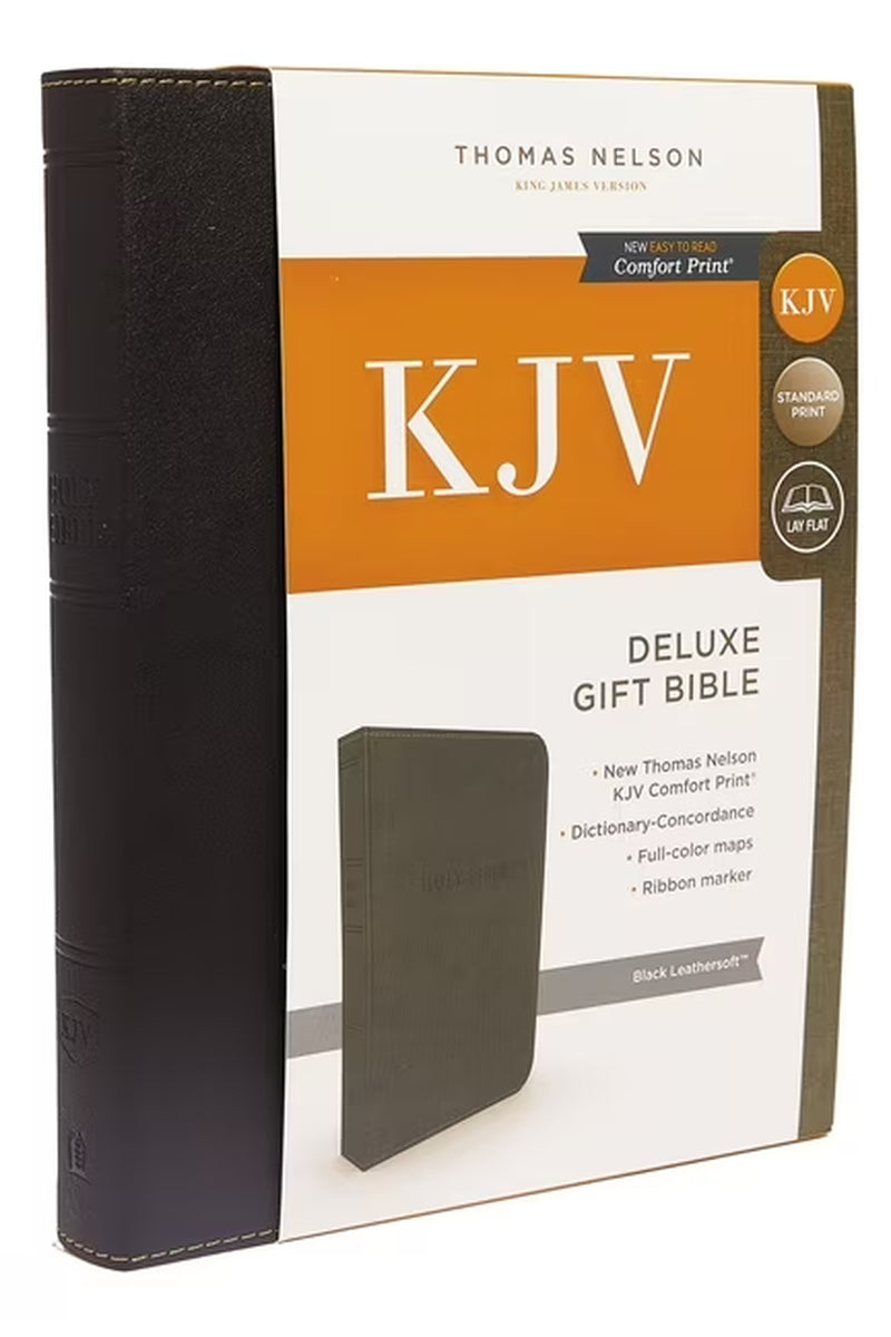 KJV, Deluxe Gift Bible, Imitation Leather, Black, Red Letter Edition (Hardcover)