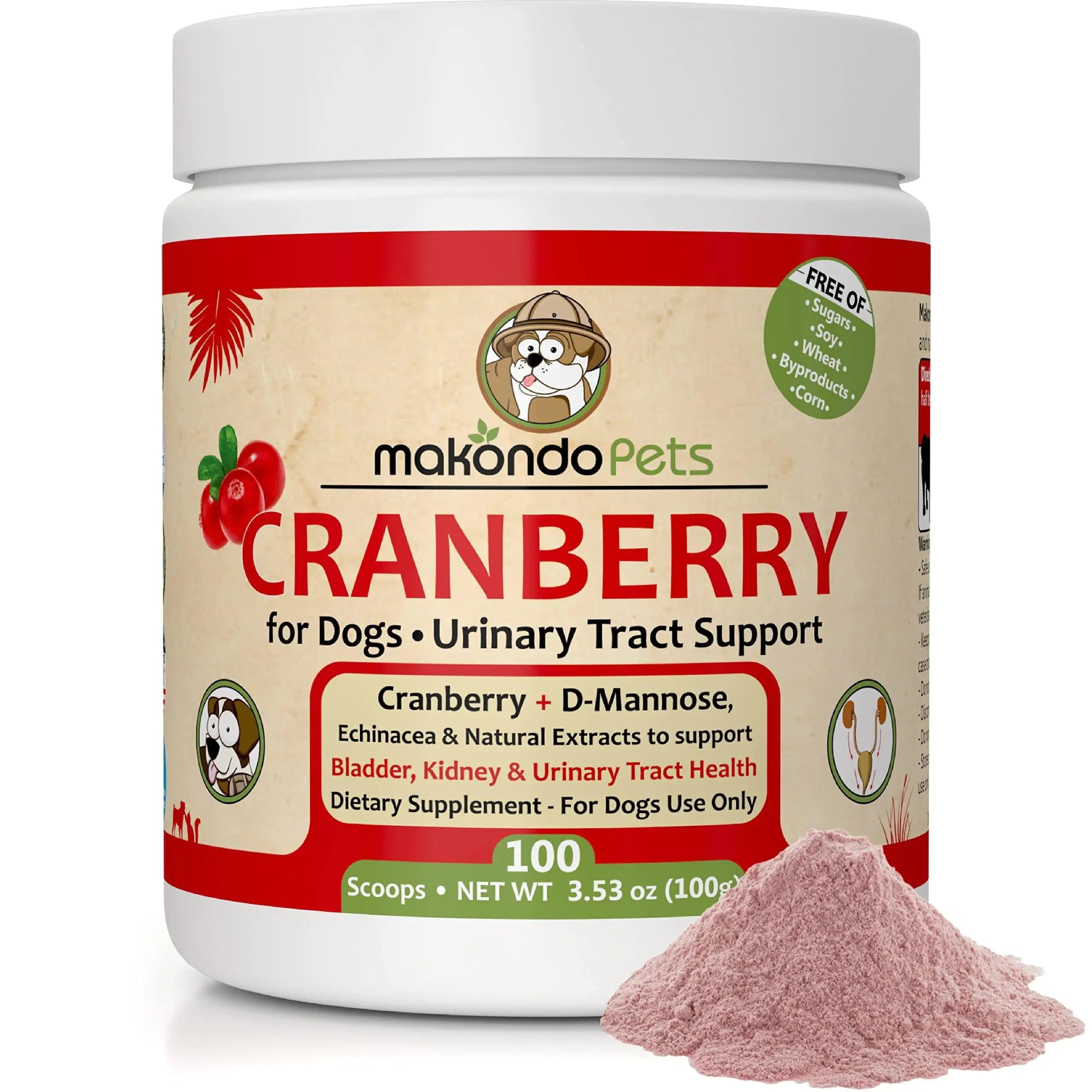 Dog Cranberry Supplement, Natural Dog UTI Treatment & Kidney Support for Dogs
