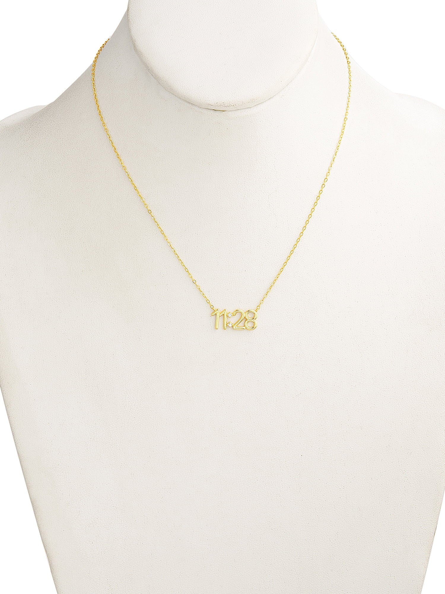 Sterling Silver 14K Gold-Plated Bible Verse Matthew 11:28 16"+2" Necklace