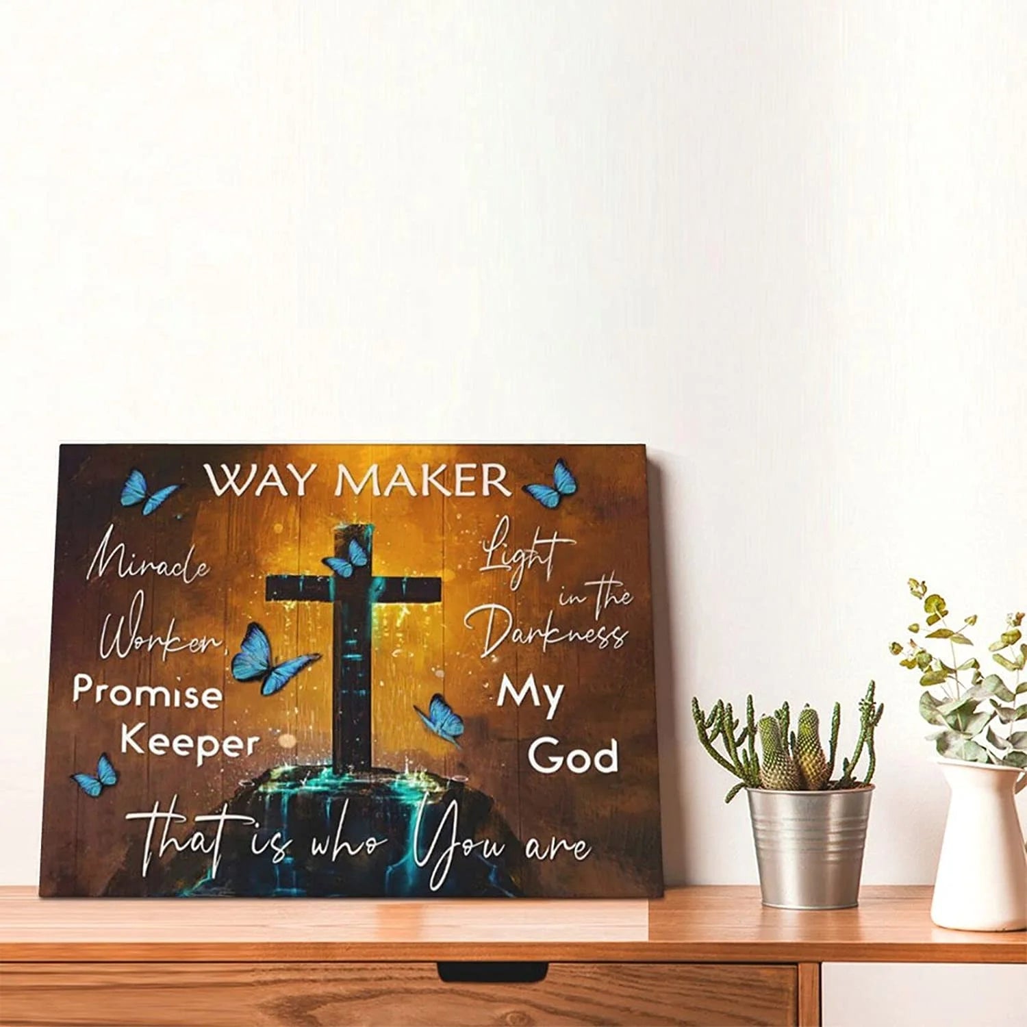 Christian Canvas Wall Art Bible Verse Wall Art Christian Wall Art Religious Wall Art Scripture Wall Art Bible Verses Wall Decor Inspirational Wall Art for Office Christian Posters 12X16Inch
