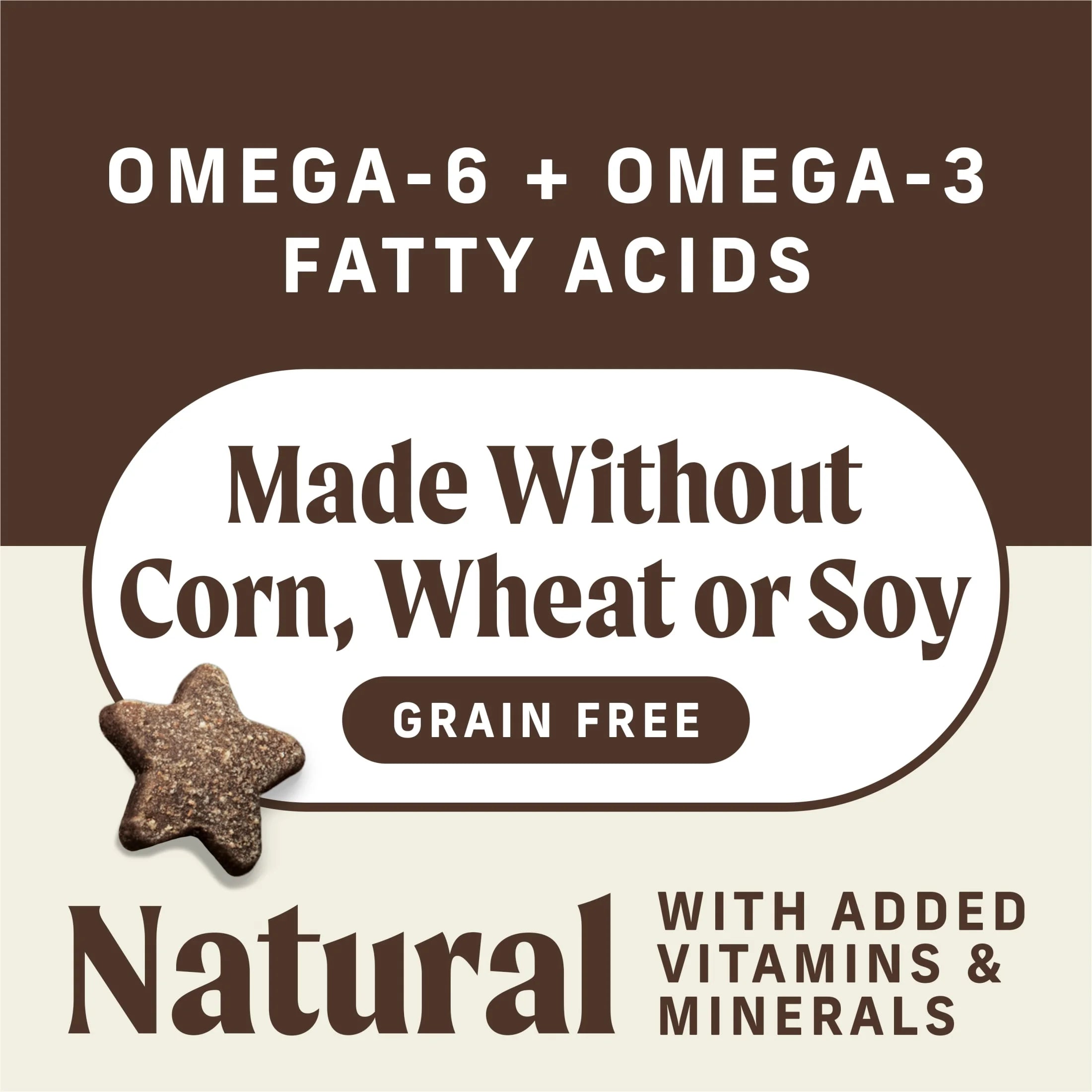 Power Bites Natural Soft and Chewy Real Meat Dog Treats, Grain Free Snack with Real Beef Recipe, 6 Oz. Bag