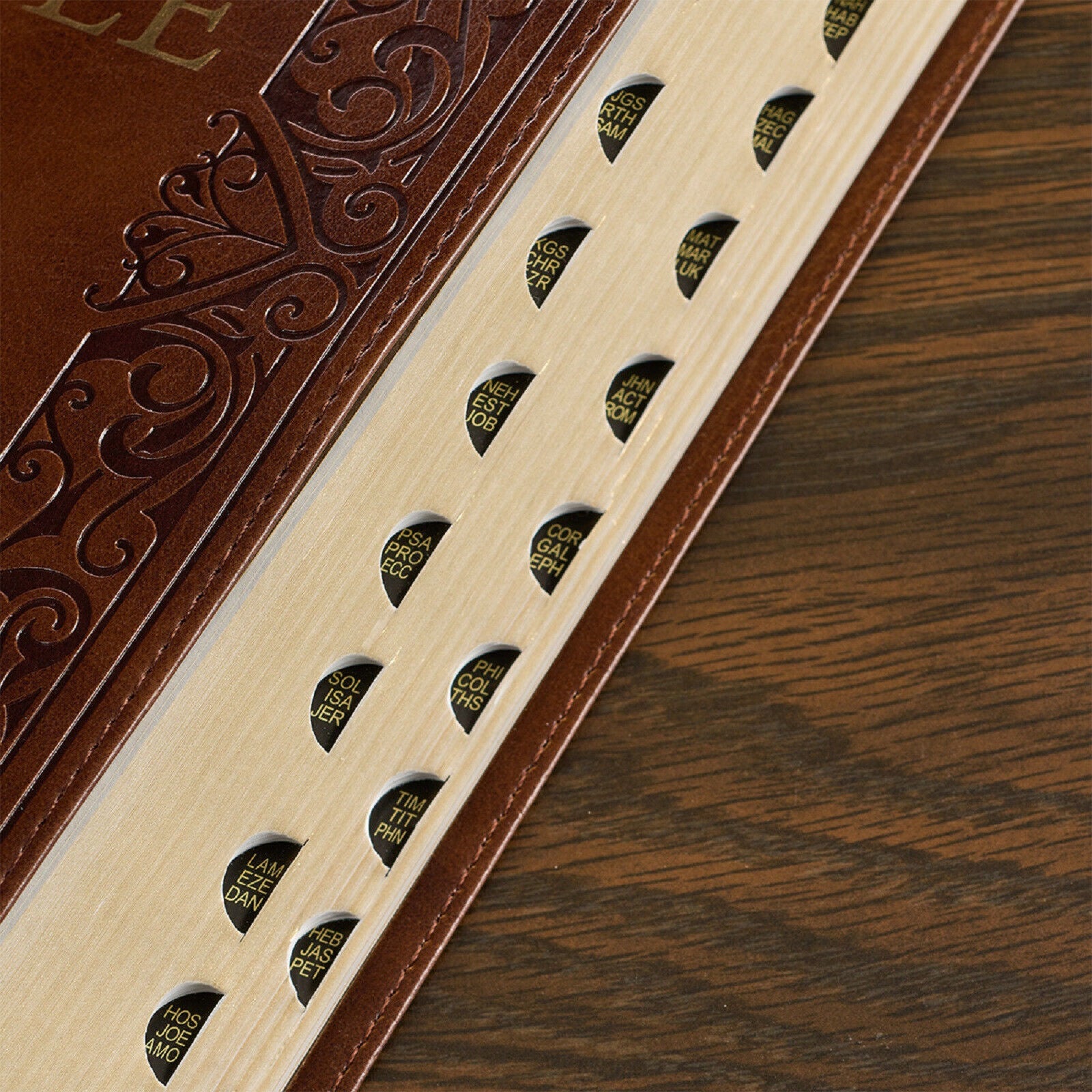 Medium Brown KJV Deluxe Bible with Thumb Index BRAND NEW in Shrink Wrap!!!