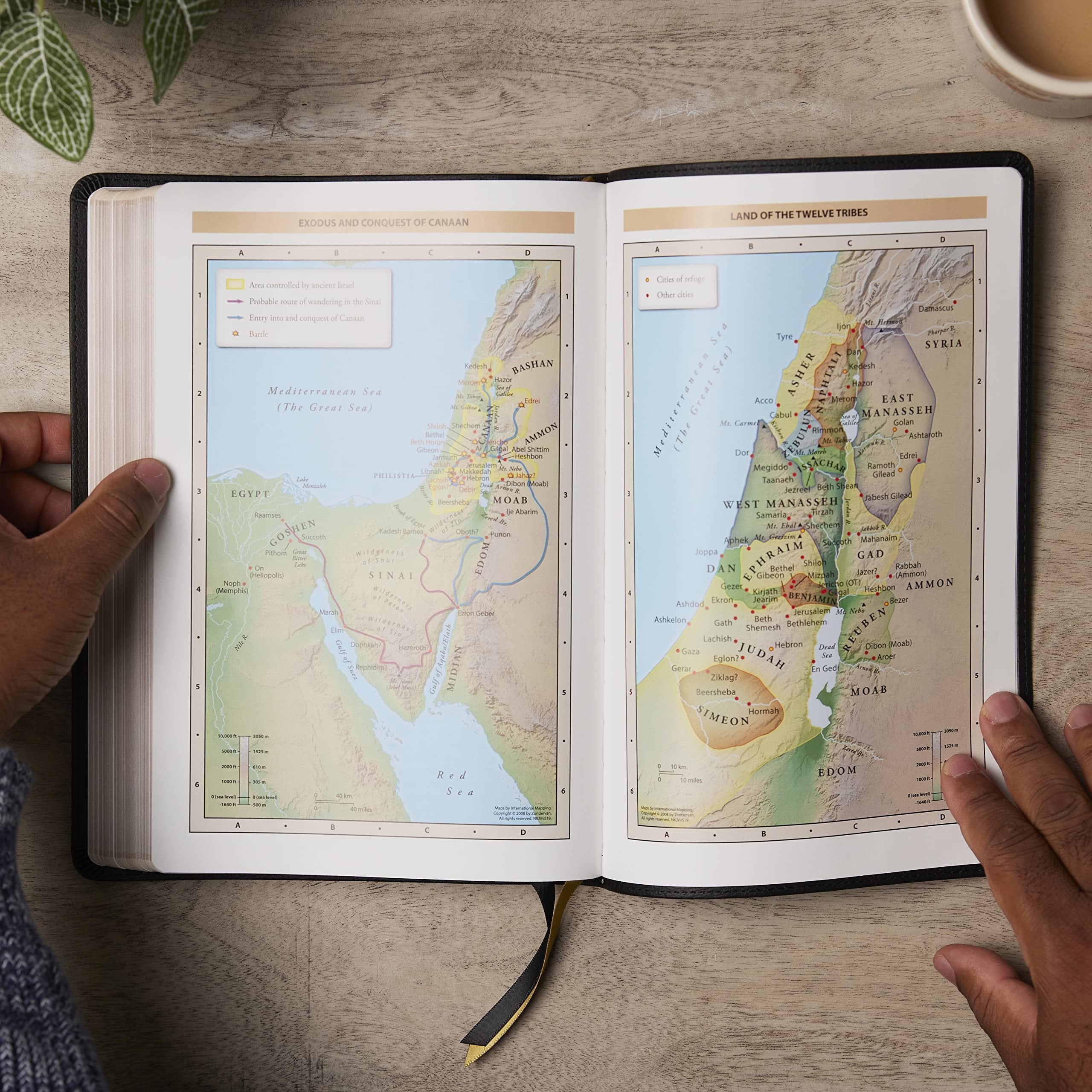 KJV Holy Bible: Giant Print Thinline Bible, Black Leathersoft, Red Letter, Comfort Print: King James Version (Vintage Se, (Hardcover)