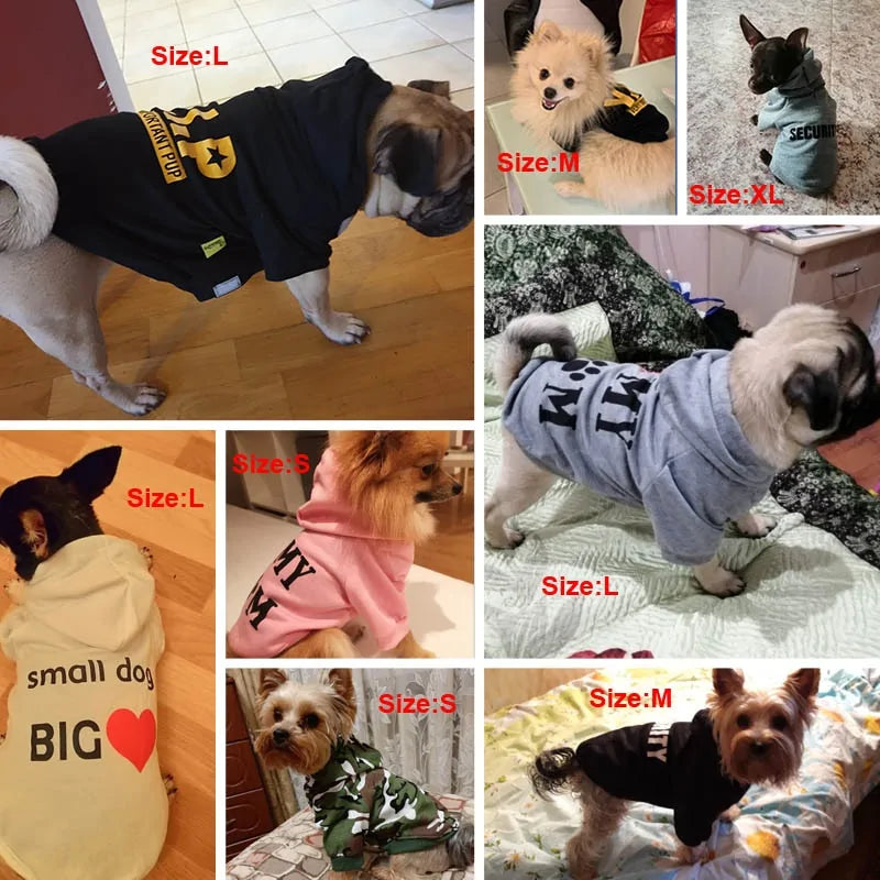 Stylish Dog Clothes Variety, Small Dog Hoodie Coat